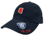 Arizona Wildcats TOW Navy State of Mind Adjustable Strapback Slouch Hat Cap - Sporting Up