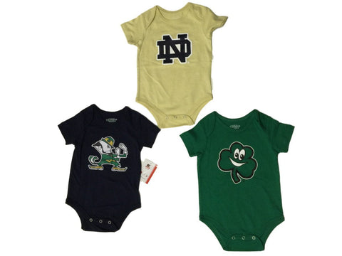 Notre Dame Fighting Irish Colosseum Infant Creeper One Piece 3-Pack (6-12M) - Sporting Up