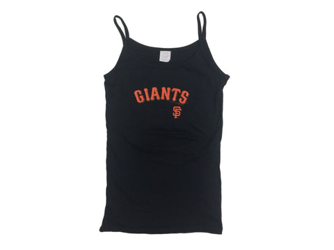 Camiseta sin mangas de algodón negra y naranja para niña SAAG YOUTH de los Gigantes de San Francisco (M) - Sporting Up