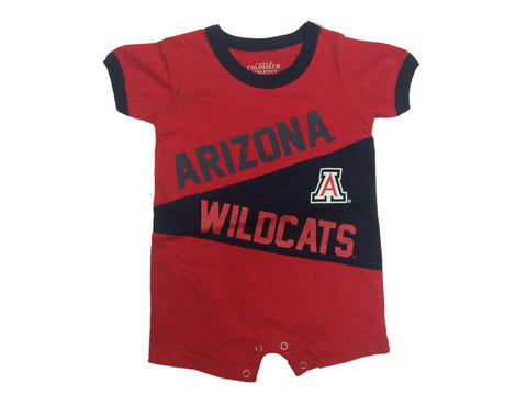 Achetez l'ensemble barboteuse et bavoir rouge et bleu marine Colosseum pour bébé garçon des Wildcats de l'Arizona (6-12 mois) - Sporting Up