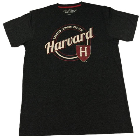 Shop Harvard University Colosseum Charcoal Gray Short Sleeve Crew Neck T-Shirt (L) - Sporting Up