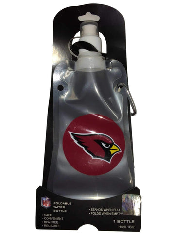 Arizona Cardinals Boelter Brands faltbare Wasserflasche mit rotem Logo und Karabiner – Sporting Up: Sport & Freizeit