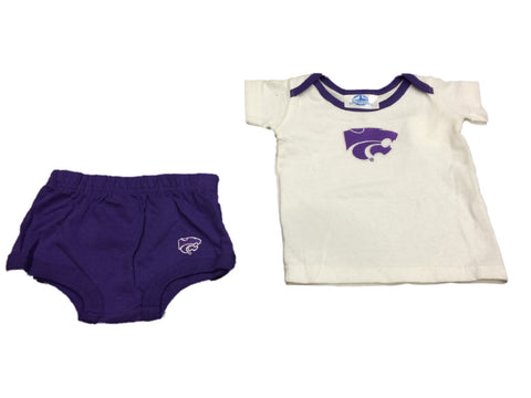 Conjunto de camiseta y bombachos para niña Kansas State Wildcats Two Feet Ahead (6 meses) - Sporting Up