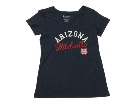Arizona wildcats colosseum marinblå kortärmad t-shirt med v-ringad dam (m) - sportig