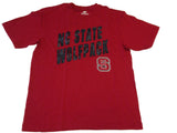 NC State Wolfpack Colosseum Rouge avec logo numérique SS T-shirt (L) - Sporting Up