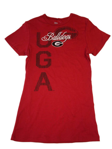 Shop Georgia Bulldogs 5th & Ocean WOMENS Red Short Sleeve Crew Neck T-Shirt (S) - Sporting Up