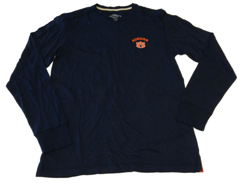Shop Auburn Tigers Colosseum Navy Supima Cotton Long Sleeve V-Neck T-Shirt (L) - Sporting Up