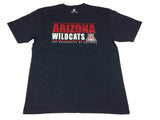 Camiseta azul marino de manga corta con cuello redondo del coliseo de los Arizona wildcats (l) - sporting up