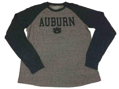 Auburn Tigers Colosseum Two-Toned Gray Ultra Soft LS Crew Neck T-Shirt (L) - Sporting Up