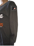Philadelphia Flylers SAAG WOMENS Gray LS Crew Neck Pullover Sweatshirt (M) - Sporting Up