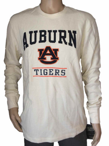 Shop Auburn Tigers Colosseum Off-White LS Waffle Knit Crew Neck T-Shirt (L) - Sporting Up