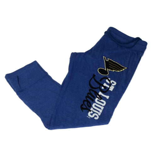 Shop St. Louis Blues SAAG WOMENS Blue Lightweight Cuffed Capri Sweatpants (S) - Sporting Up