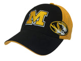Missouri Tigers Black & Gold Silver Series Structured Adjustable Strap Hat Cap - Sporting Up