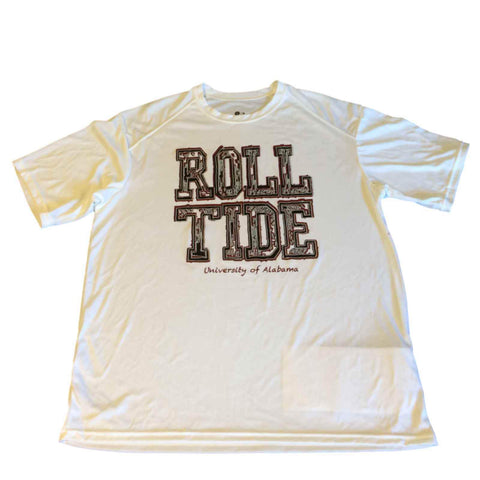 Shop Alabama Crimson Tide Badger Sport White "Roll Tide" SS Crew Neck T-Shirt (L) - Sporting Up