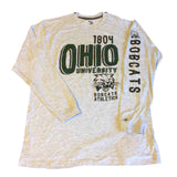 Camiseta deportiva gris tejón de los Ohio Bobcats Badger ls con control de humedad (l) - sporting up