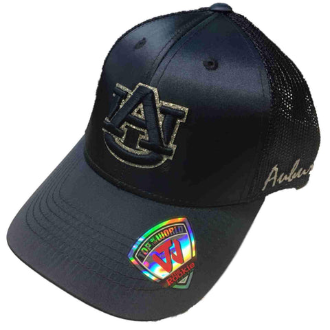 Auburn Tigers remolque juvenil novato logotipo de brillo azul marino estilo brillante adj. gorra de sombrero de malla - sporting up