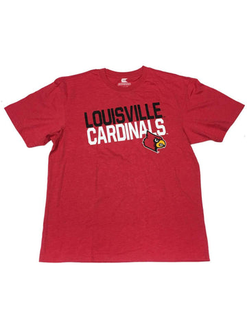 Louisville Cardinals Colosseum Red Black & White Short Sleeve Crew T-Shirt (L) - Sporting Up