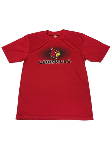 Louisville cardinals colosseum röd prestanda kortärmad crew t-shirt (l) - sportig