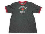 Louisville cardinals colosseum grå vintage logotyp kortärmad crew t-shirt (l) - sportig