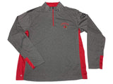 Louisville Cardinals Colosseum Gray Performance 1/4 Zip Long Sleeve Pullover (L) - Sporting Up
