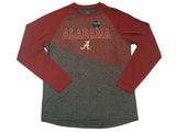 Alabama Crimson Tide Colosseum Maroon Reflective Logo LS Crew Neck T-Shirt (L) - Sporting Up