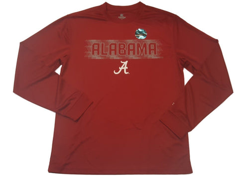 Alabama Crimson Tide Colosseum Maroon Reflective Logo Long Sleeve T-Shirt (L) - Sporting Up