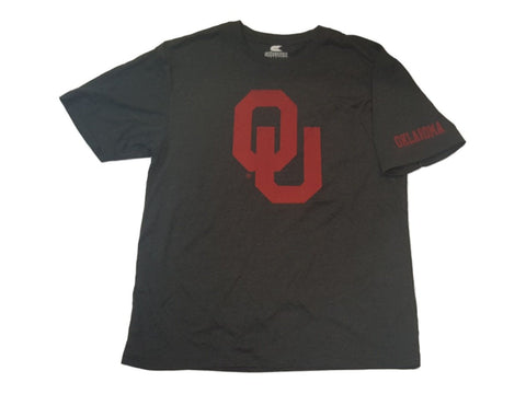 Shop Oklahoma Sooners Colosseum Charcoal Gray Ultra Soft SS Crew Neck T-Shirt (L) - Sporting Up