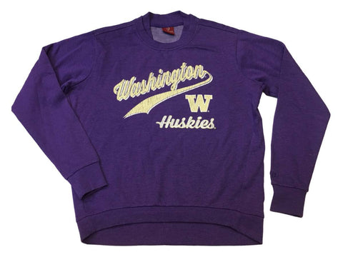 Shop Washington Huskies Colosseum WOMEN'S Purple Long Sleeve Crew Sweatshirt (M) - Sporting Up