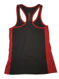 Louisville Cardinals Colosseum Workout-Tanktop für Damen in Schwarz und Rot mit Netzstoff (M) – Sporting Up