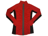 Utah Utes Colosseum WOMENS Red w Chevron Scrunched Back 1/2 Zip Pullover (M) - Sporting Up