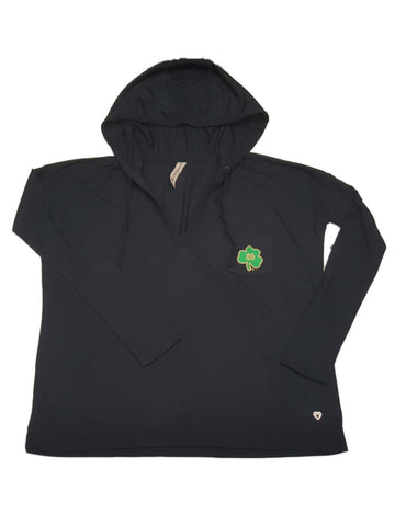 Notre Dame Fighting Irish Colosseum Womens Navy Ultra Soft Hoody LS T-shirt (s) - Sporting Up