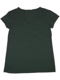 Camiseta ultra suave con cuello en V y diamantes de imitación para mujer del coliseo de los espartanos del estado de Michigan (m) - sporting up
