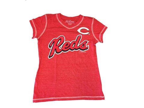 Shop Cincinnati Reds SAAG YOUTH GIRLS Red Short Sleeve High V-Neck T-Shirt (M) - Sporting Up