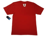 Utah Utes Colosseum Red with Black & White Logos Short Sleeve Crew T-Shirt (L) - Sporting Up