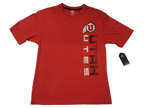 Shop Utah Utes Colosseum Red Vertical Logo Performance Short Sleeve Crew T-Shirt (L) - Sporting Up
