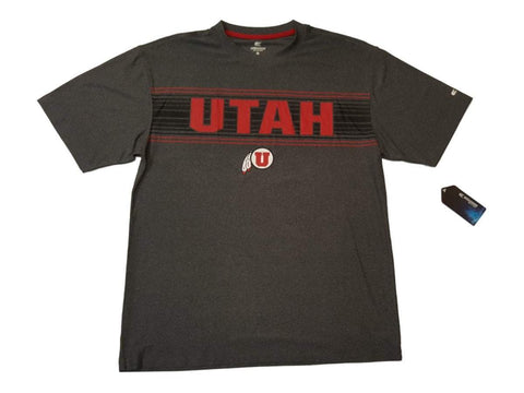 Shop Utah Utes Colosseum Gray Red Black Performance Short Sleeve Crew T-Shirt (L) - Sporting Up