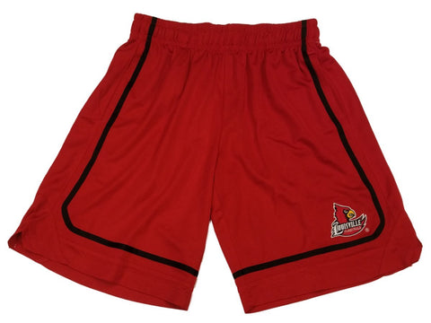 Compre pantalones cortos deportivos de malla con cordón en rojo y negro del coliseo de los Louisville Cardinals (l) - sporting up