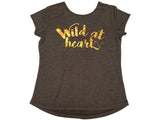 Realtree Camouflage GIRLS "Wild at Heart" Metallic Logo Ultra Soft T-Shirt (M) - Sporting Up