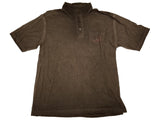 Realtree Camouflage Distressed Gray 3 Button Golf Polo T-Shirt Front Pocket (L) - Sporting Up