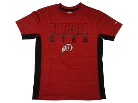Utah Utes Colosseum YOUTH Performance-SS-T-Shirt für Jungen in Rot und Schwarz, 12–14 (M) – Sporting Up