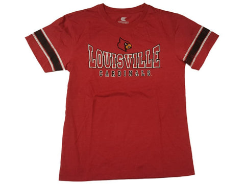 T-shirt rouge à manches courtes pour garçon Colosseum YOUTH des Cardinals de Louisville 16-18 (L) - Sporting Up