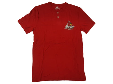 Louisville Cardinals Colosseum YOUTH Boy's Röd 2-knapps SS T-shirt 16-18 (L) - Sporting Up