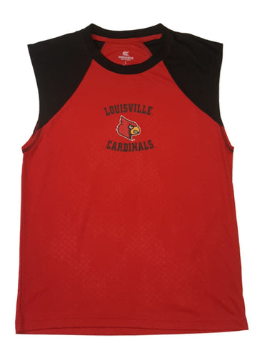 Compre camiseta sin mangas roja de alto rendimiento para jóvenes Louisville Cardinals Colosseum 16-18 (l) - sporting up
