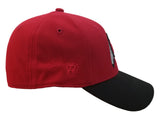 Utah Utes TOW Red & Black Semi-Structured Flexfit Fitted Hat Cap (S/M) - Sporting Up