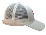 Utah Utes TOW Shiny White Mesh Back Structured Adjustable Strapback Hat Cap - Sporting Up