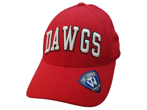 Shop Georgia Bulldogs TOW Red White & Black Structured Adjustable Snapback Hat Cap - Sporting Up