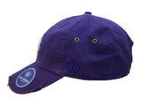 LSU Tigers TOW Purple Frayed Logo Worn Distressed Strapback Slouch Relax Hat Cap - Sporting Up