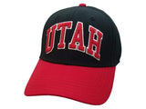 Utah Utes TOW Black Red & White Structured Adjustable Snapback Hat Cap (S/M) - Sporting Up