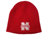 Nebraska Cornhuskers Captivating Headgear Red Acrylic Knit Skull Beanie Hat Cap - Sporting Up