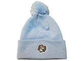 Noth Carolina Tar Heels TOW Powder Blue Acrylic Knit Cuffed Beanie Hat Cap Poof - Sporting Up